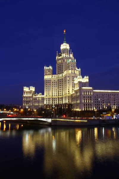 Het Achtste Gebouw Aan Kotelnicheskaja Dijk Moskou Rusland — Stockfoto