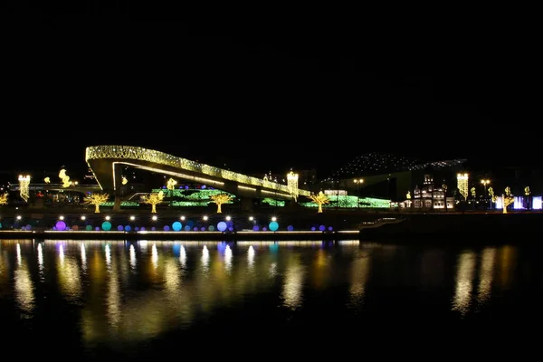 Jembatan Melonjak Taman Zaryadye Moskow Rusia — Stok Foto