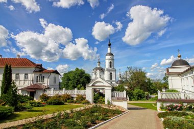 Maloyaroslavets 'teki Nicholas Chernoostrovsky manastırı. Kaluga bölgesi, Rusya