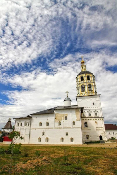 Dzwonnica Święty Pafnutiew Borowski Klasztor Borowsk Obwód Kałuski Rosja — Zdjęcie stockowe