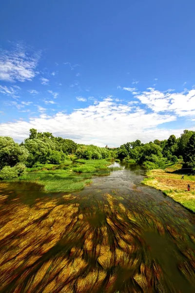 Rzeka Protwa Borowsku Obwód Kałuski Rosja — Zdjęcie stockowe