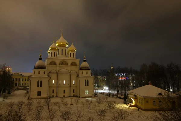 Katedra Wniebowzięcia Kremlu Dmitrowa Dmitrow Obwód Moskiewski Rosja — Zdjęcie stockowe