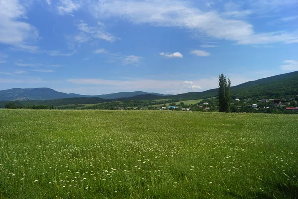 Zomer Landschap Bergachtige Deel Van Krim Schiereiland — Stockfoto