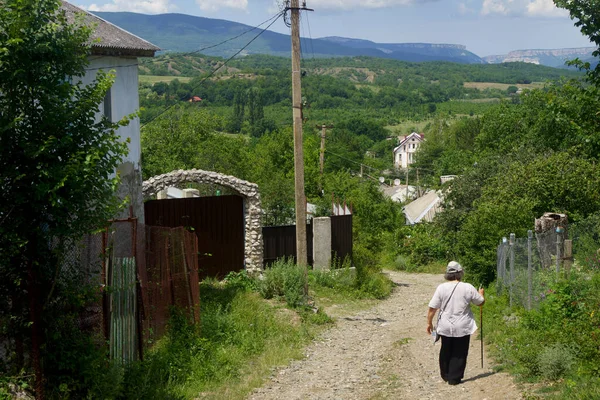 Letní Krajina Horské Části Krymského Poloostrova — Stock fotografie