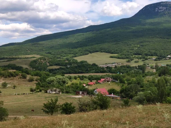 Zomer Landschap Bergachtige Deel Van Krim Schiereiland — Stockfoto