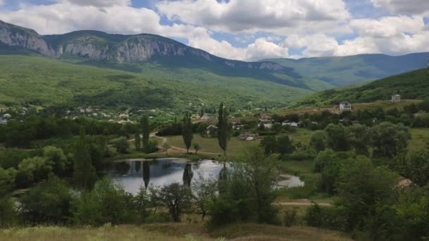 Paisaje Verano Parte Montañosa Península Crimea — Vídeo de stock