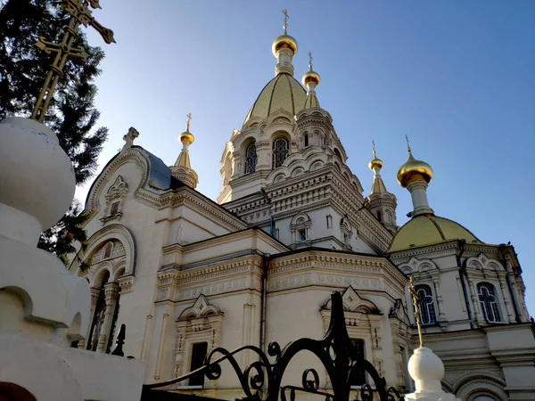 Halbinsel Krim Fürbitten Kathedrale Auf Der Bolschoi Morskoj Allee Der — Stockfoto