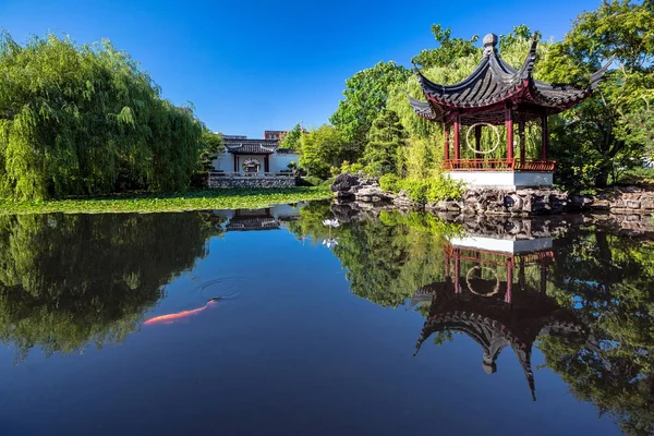 Sun Yat Sen Classical Chinese Garden Trova Nel Quartiere Chinatown Foto Stock