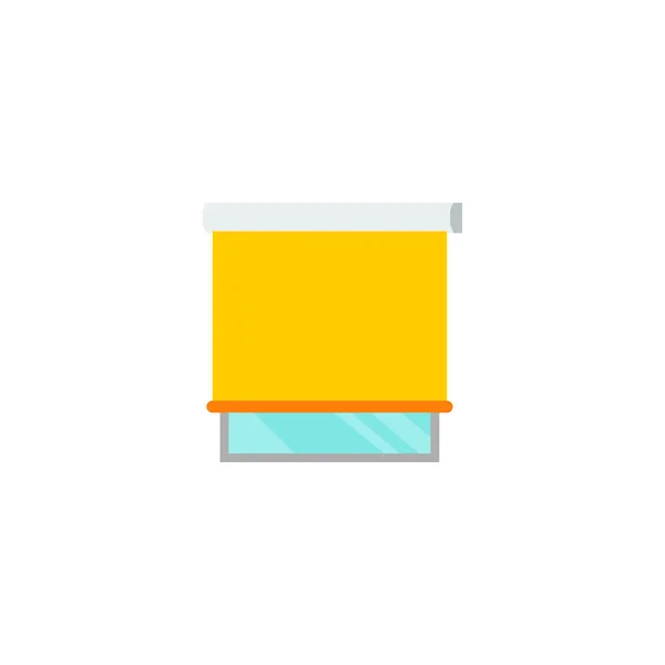 Fönster ikonen platt omslagselementet. Vektorillustration av fönster täcker ikonen platta isolerade på ren bakgrund för din mobilapp logotyp webbdesign. — Stock vektor