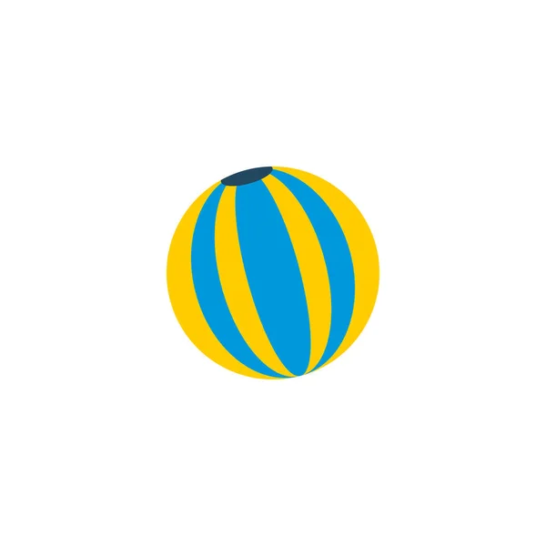 Icône boule élément plat. Illustration vectorielle de l'icône à bille isolée sur fond propre pour la conception du logo de votre application mobile web . — Image vectorielle