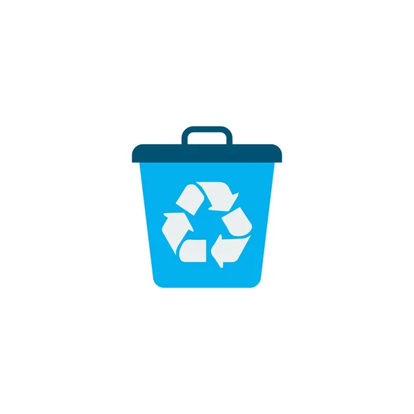 Reciclar elemento plano ícone. Ilustração vetorial do ícone de reciclagem plana isolada no fundo limpo para o design do logotipo do aplicativo móvel da web . — Vetor de Stock