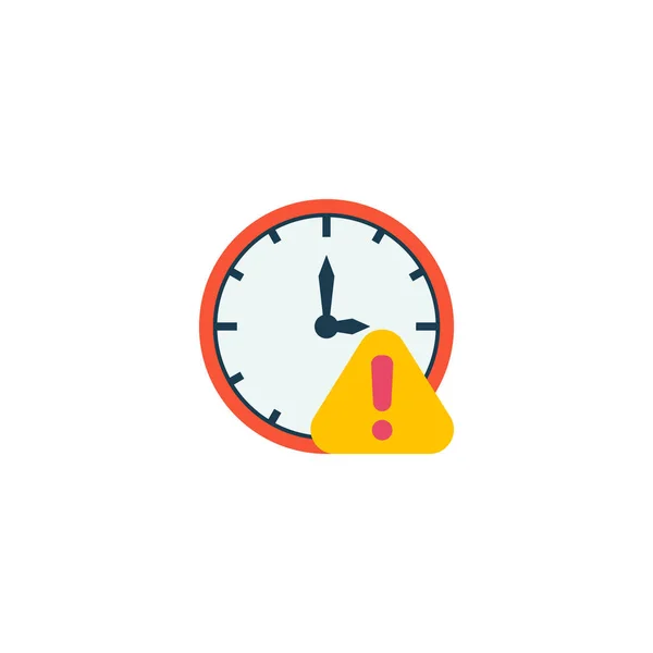 Deadline Symbol flaches Element. Vektor Illustration des Deadline-Symbols flach isoliert auf sauberem Hintergrund für Ihr Web Mobile App Logo Design. — Stockvektor