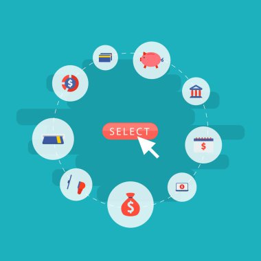 Hoparlör, mahkeme, takvim ve diğer simgeler web mobil app logo tasarımı için analytics simgeler düz stil sembollerle kümesi.