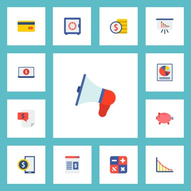 Analytics simgeler düz stil sembolleri ile analytics, güvenli, bill ve diğer simgeler web mobil app logo tasarımı için.