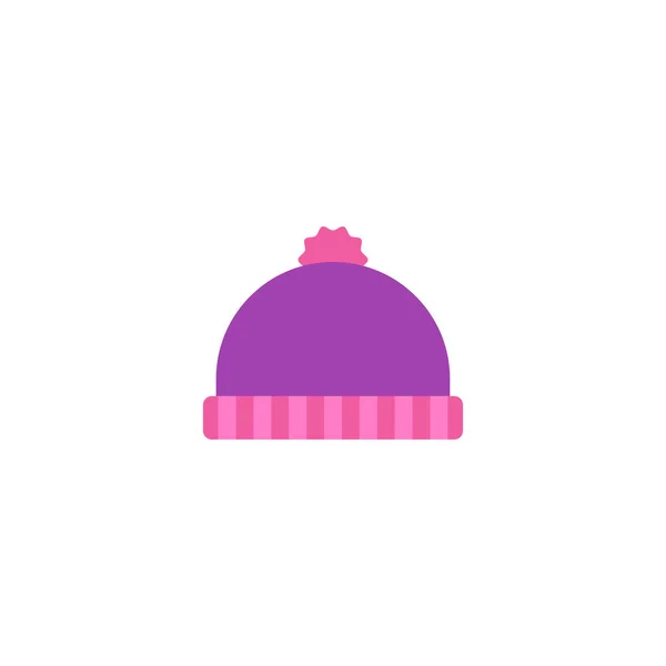 Téli kalap ikon lapos elem. illusztráció téli kalap ikon lapos elszigetelt tiszta háttér a web mozgatható app logo tervezés. — Stock Fotó