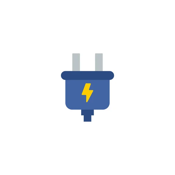スマート エネルギー アイコン フラット要素。ウェブ モバイル アプリのロゴ デザインのきれいな背景に分離されたフラット スマート エネルギー アイコンのベクトル イラスト. — ストックベクタ