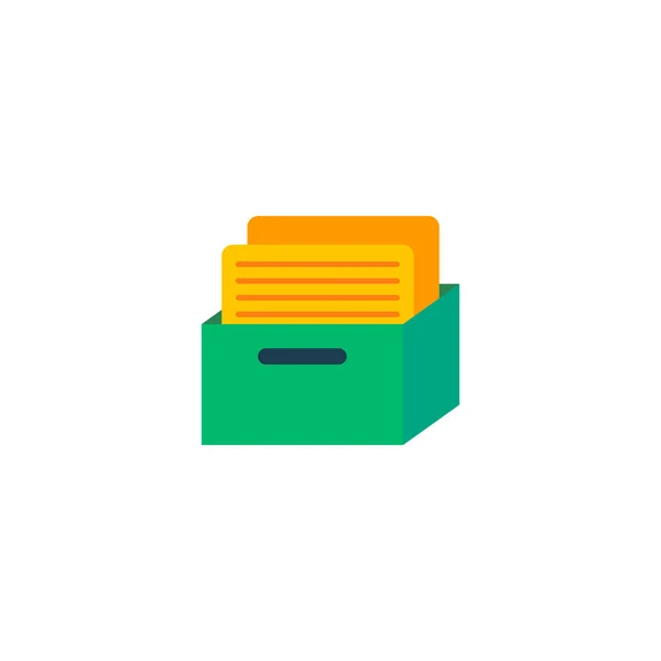 Tarea icono caja elemento plano. Ilustración vectorial del icono de la caja de tareas aislado en un fondo limpio para el diseño del logotipo de su aplicación móvil web . — Vector de stock