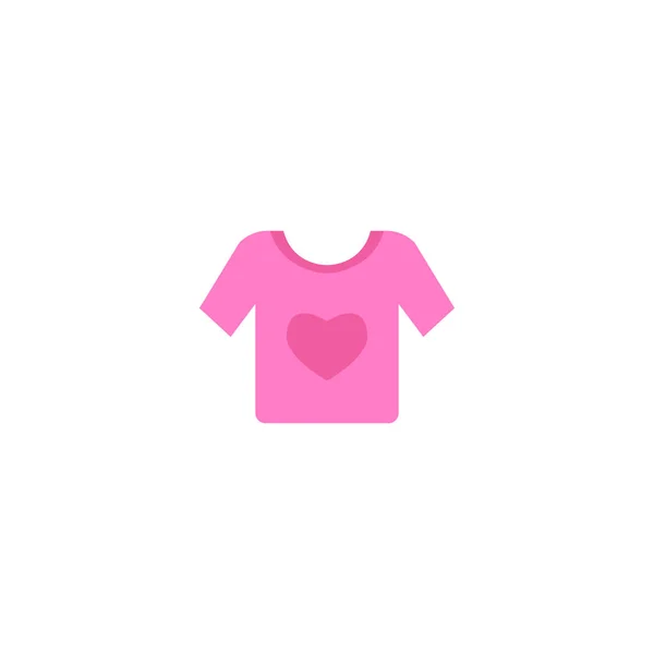 Icona camicia bambino elemento piatto. illustrazione di icona della camicia del bambino piatta isolata su sfondo pulito per il design del logo dell'app mobile web . — Foto Stock