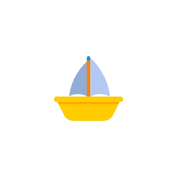 Boat icon flat element.  illustration of boat icon flat isolated on clean background for your web mobile app logo design. — Stock Photo, Image