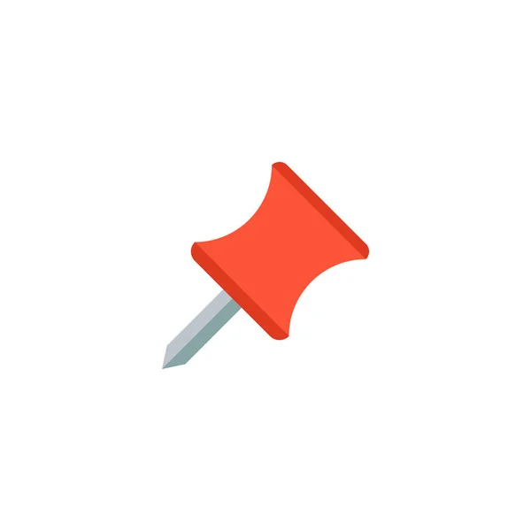 Ikona PIN płaski element. ilustracja z ikona pin płaski na czyste podłoże dla projektu logo mobilnych aplikacji sieci web. — Zdjęcie stockowe