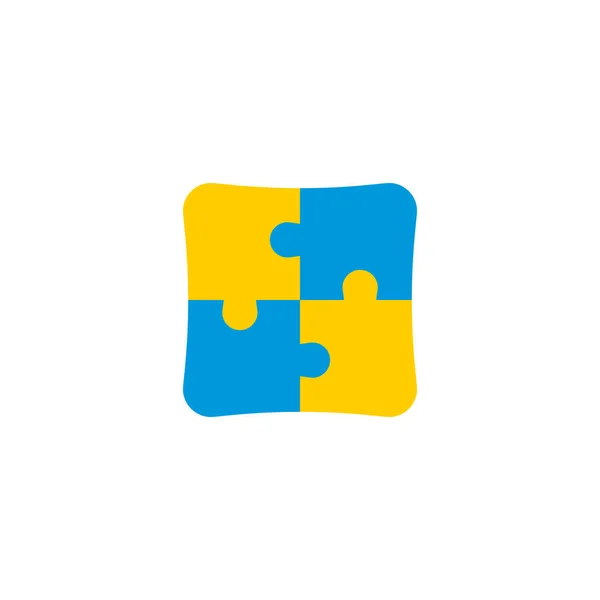 Піктограма головоломки плоский елемент. ілюстрація значка головоломки плоска ізольована на чистому фоні для вашого дизайну логотипу мобільного додатка . — стокове фото