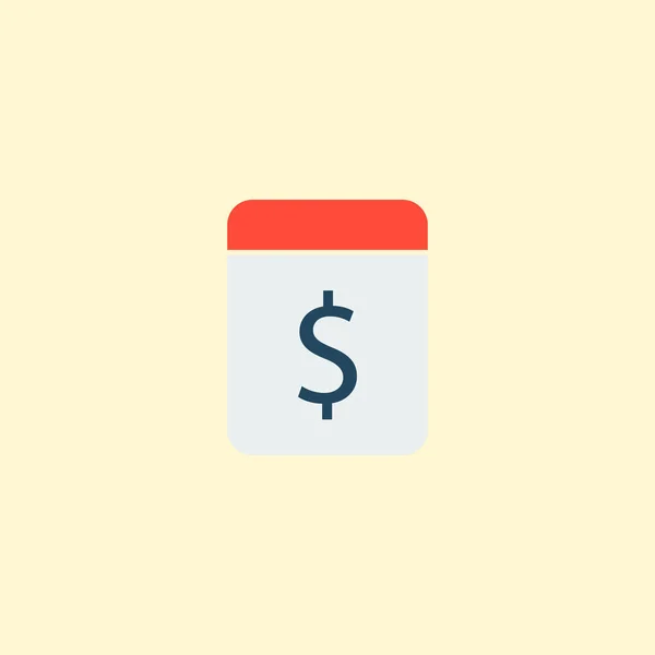 Día de pago icono elemento plano. Ilustración vectorial del icono del día de pago aislado en un fondo limpio para el diseño del logotipo de su aplicación móvil web . — Vector de stock