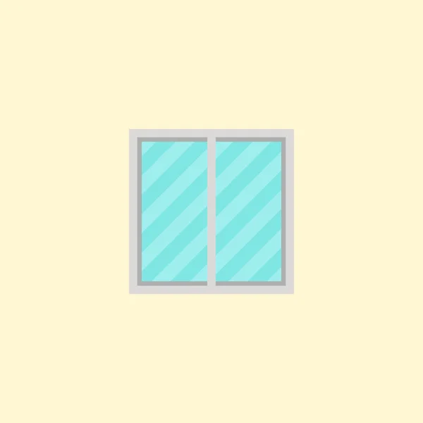 Window icon flat element.  illustration of window icon flat isolated on clean background for your web mobile app logo design.