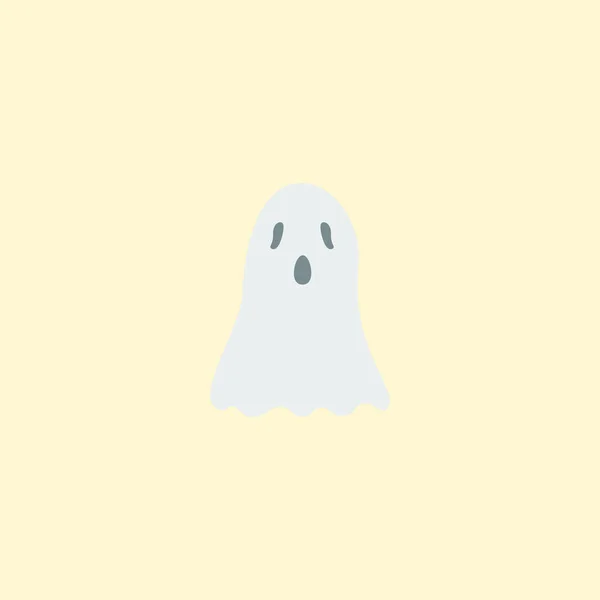 Ghost icon flat element.  illustration of ghost icon flat isolated on clean background for your web mobile app logo design.