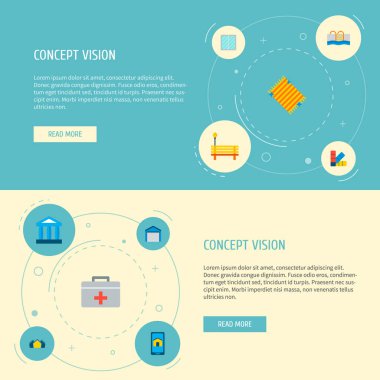 Teknoloji simgeler düz stil sembolleri tezgah, mahkeme, havuzu ve web mobil app logo tasarımı için diğer simgeler kümesi.