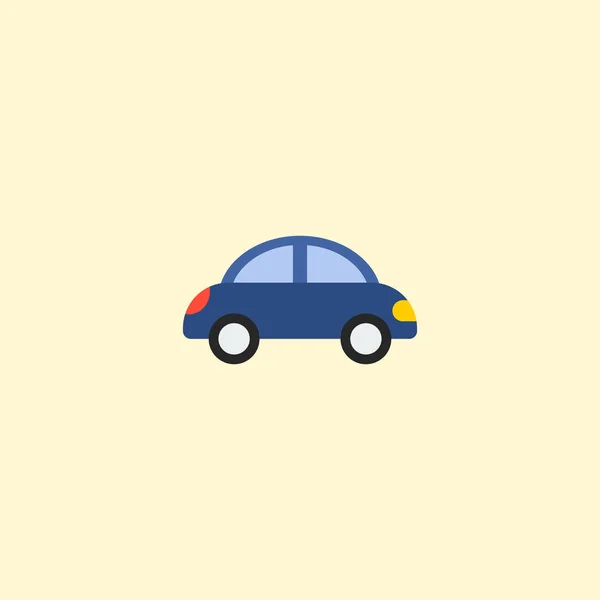 Toy car icon flat element.  illustration of toy car icon flat isolated on clean background for your web mobile app logo design. — Stock Photo, Image