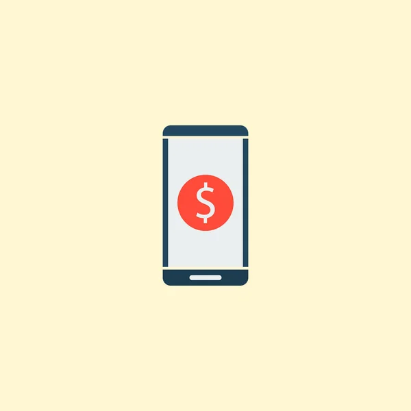Financial app icon flat element.  illustration of financial app icon flat isolated on clean background for your web mobile app logo design.
