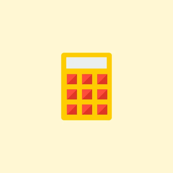 Calculate icon flat element.  illustration of calculate icon flat isolated on clean background for your web mobile app logo design.