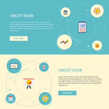 Hesap makinesi, ödeme gün, mahkeme ve diğer simgeler web mobil app logo tasarımı için ticaret simgeler düz stil sembollerle kümesi.