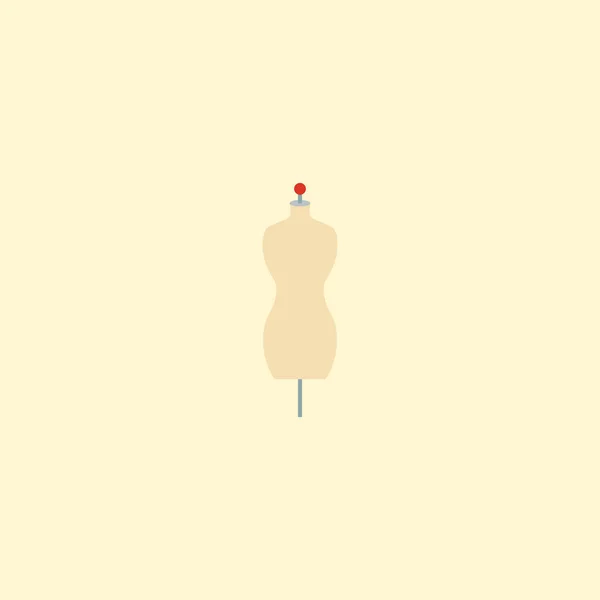 Mannequin icon flat element.  illustration of mannequin icon flat isolated on clean background for your web mobile app logo design.