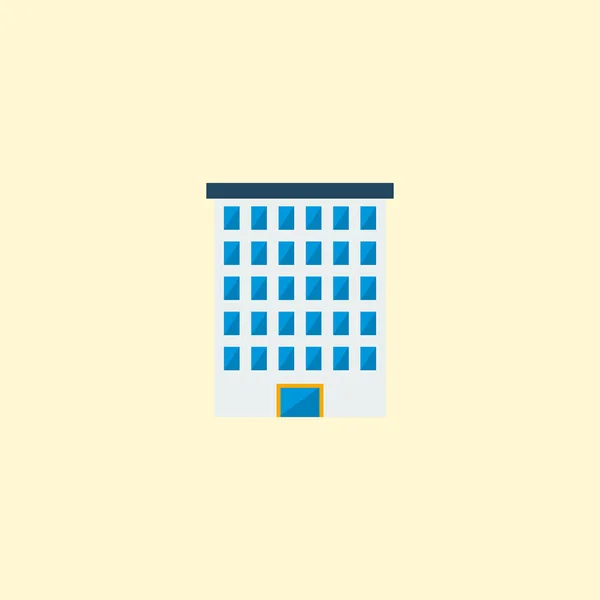 Building icon flat element.  illustration of building icon flat isolated on clean background for your web mobile app logo design. — Stock Photo, Image