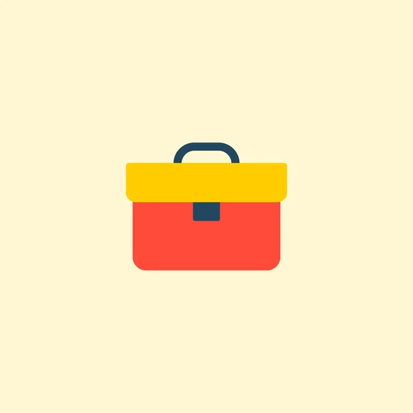 Briefcase icon flat element.  illustration of briefcase icon flat isolated on clean background for your web mobile app logo design. — Stock Photo, Image