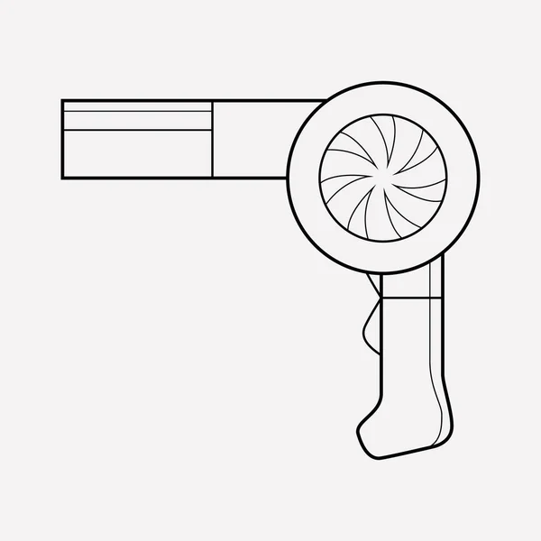 ビンテージ ドライヤー アイコン ライン要素。ウェブ モバイル アプリのロゴ デザインのきれいな背景に分離されたビンテージ ドライヤー アイコン ライン イラスト. — ストック写真