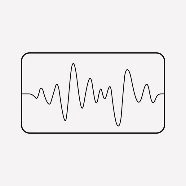 Sound wave icon line element. Vector illustration of sound wave icon line isolated on clean background for your web mobile app logo design.