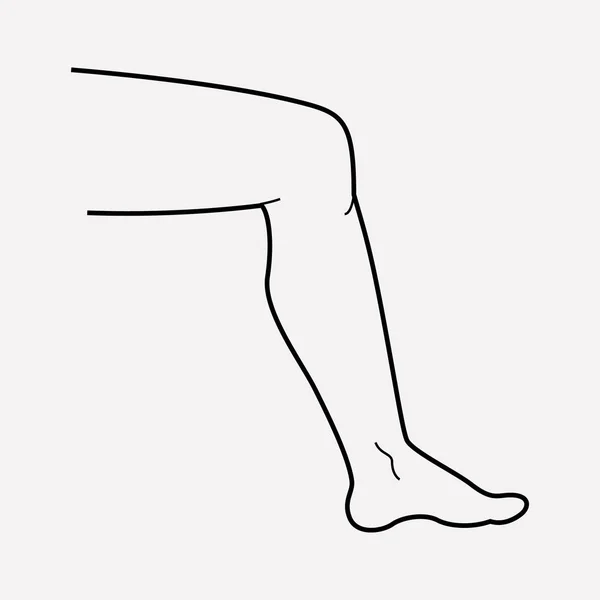 Елемент лінії піктограм ноги. Векторні ілюстрації лінії піктограм ніг ізольовані на чистому фоні для дизайну логотипу вашого мобільного додатка . — стоковий вектор
