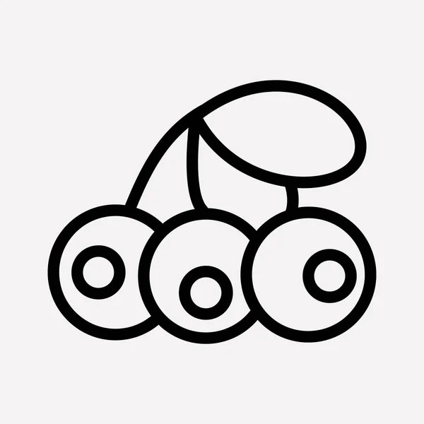 Preiselbeere Symbolzeilenelement. Vektorillustration der Preiselbeere Symbollinie isoliert auf sauberem Hintergrund für Ihr Web-Mobile-App-Logo-Design. — Stockvektor