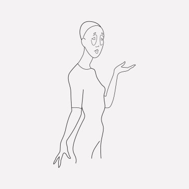 Pandomim simgesi line öğesi. Pandomim simgesi satır web mobil app logo tasarımı için temiz arka plan üzerinde izole vektör çizim.