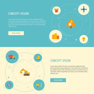 Çapraz boru hattı, inşaat iş işareti, koruyucu ayakkabı ve diğer simgeler web mobil app logo tasarımı için sanayi simgeleri düz stil sembollerle kümesi.