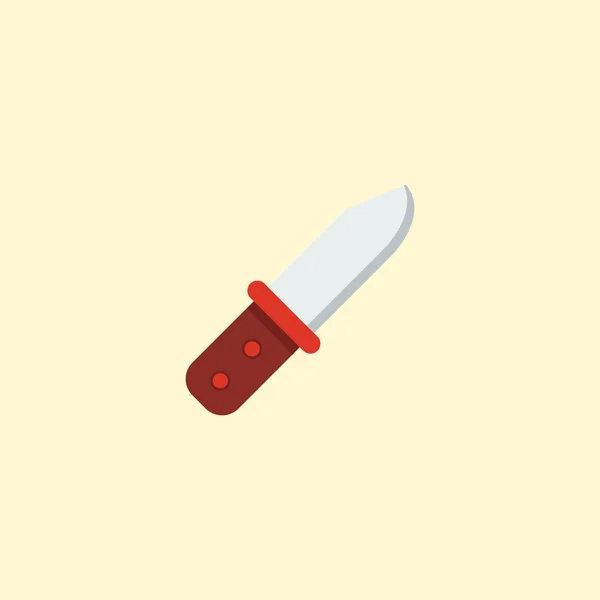Ícone de faca de infantaria elemento plano. Ilustração vetorial do ícone de faca de infantaria plana isolada no fundo limpo para o design do logotipo do aplicativo móvel da web . — Vetor de Stock