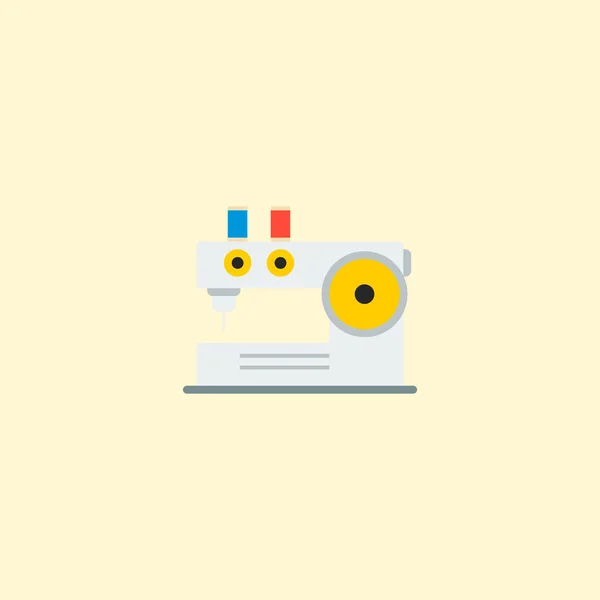 Knitting machine icon flat element.  illustration of knitting machine icon flat isolated on clean background for your web mobile app logo design. — Stock Photo, Image