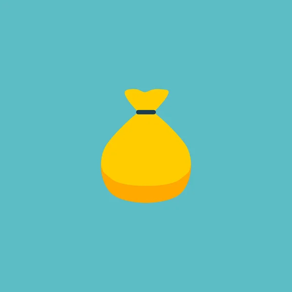 Επίπεδη στοιχείο εικονιδίου τσάντα χρημάτων. Εικονογράφηση διάνυσμα χρήματα τσάντα εικονίδιο επίπεδη απομονώνονται σε καθαρό υπόβαθρο για το σχεδιασμό λογοτύπου σας web εφαρμογή για κινητά. — Διανυσματικό Αρχείο