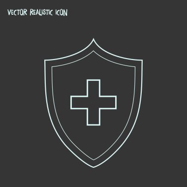 Bağışıklık sistemi simgesi line öğesi. Bağışıklık sistemi simgesi satır web mobil app logo tasarımı için temiz arka plan üzerinde izole vektör çizim.