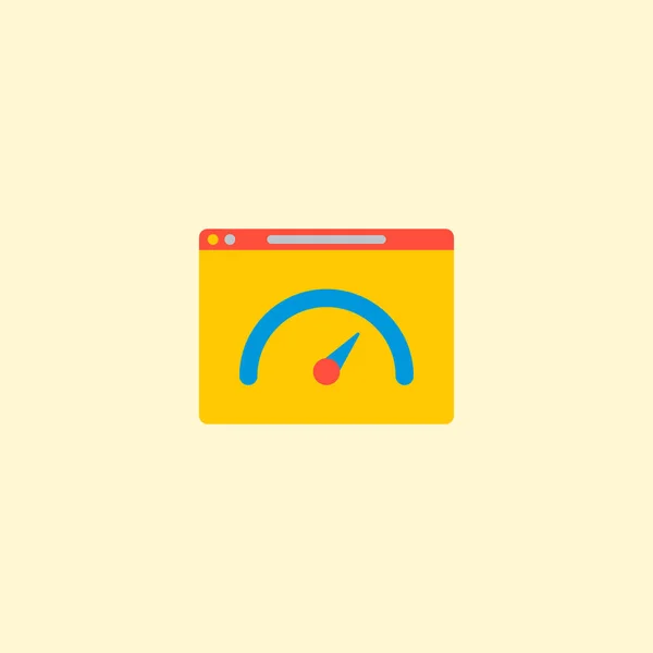 Website Performance Icon flaches Element. Vektor-Illustration der Website Performance-Symbol flach isoliert auf sauberem Hintergrund für Ihre Web-Mobile-App-Logo-Design. — Stockvektor