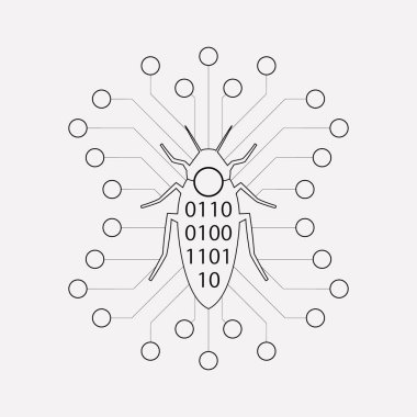 Hata simgesi line öğesi. hata simgesi satırın web mobil app logo tasarımı için temiz arka plan üzerinde izole illüstrasyon.