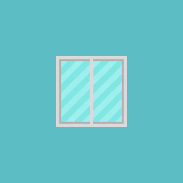 Window icon flat element.  illustration of window icon flat isolated on clean background for your web mobile app logo design.