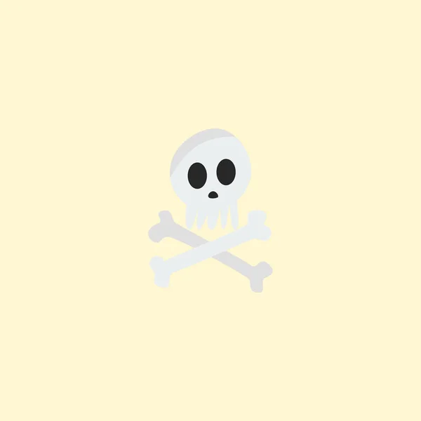 Skelett-ikonen platta element. illustration av skelett ikonen platta isolerade på ren bakgrund för din mobilapp logotyp webbdesign. — Stockfoto